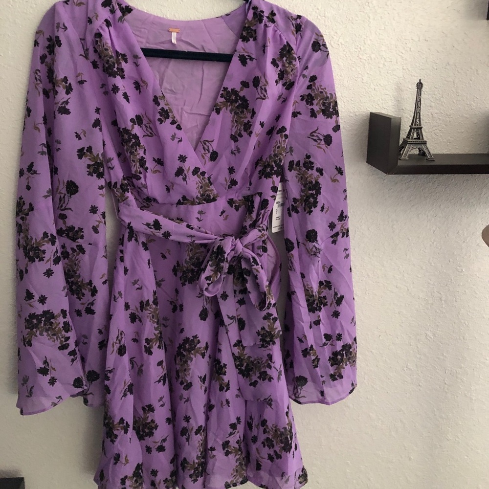 Mini wrap dress
